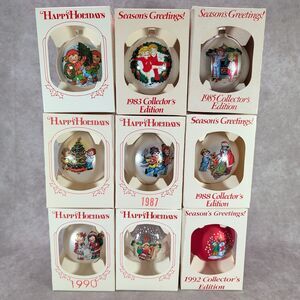 Campbell's Soup Kids Christmas Ball Ornaments Lot Of 9 1982-92 Missing 1984 1989